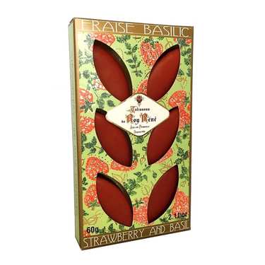 French Calissons d'Aix - Decorated Case Strawberry and Basil French Calissons d'Aix - Decorated Case Strawberry and Basil