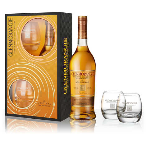 Coffret cadeau Whisky Glenmorangie 10 ans + 2 verres - Glenmorangie