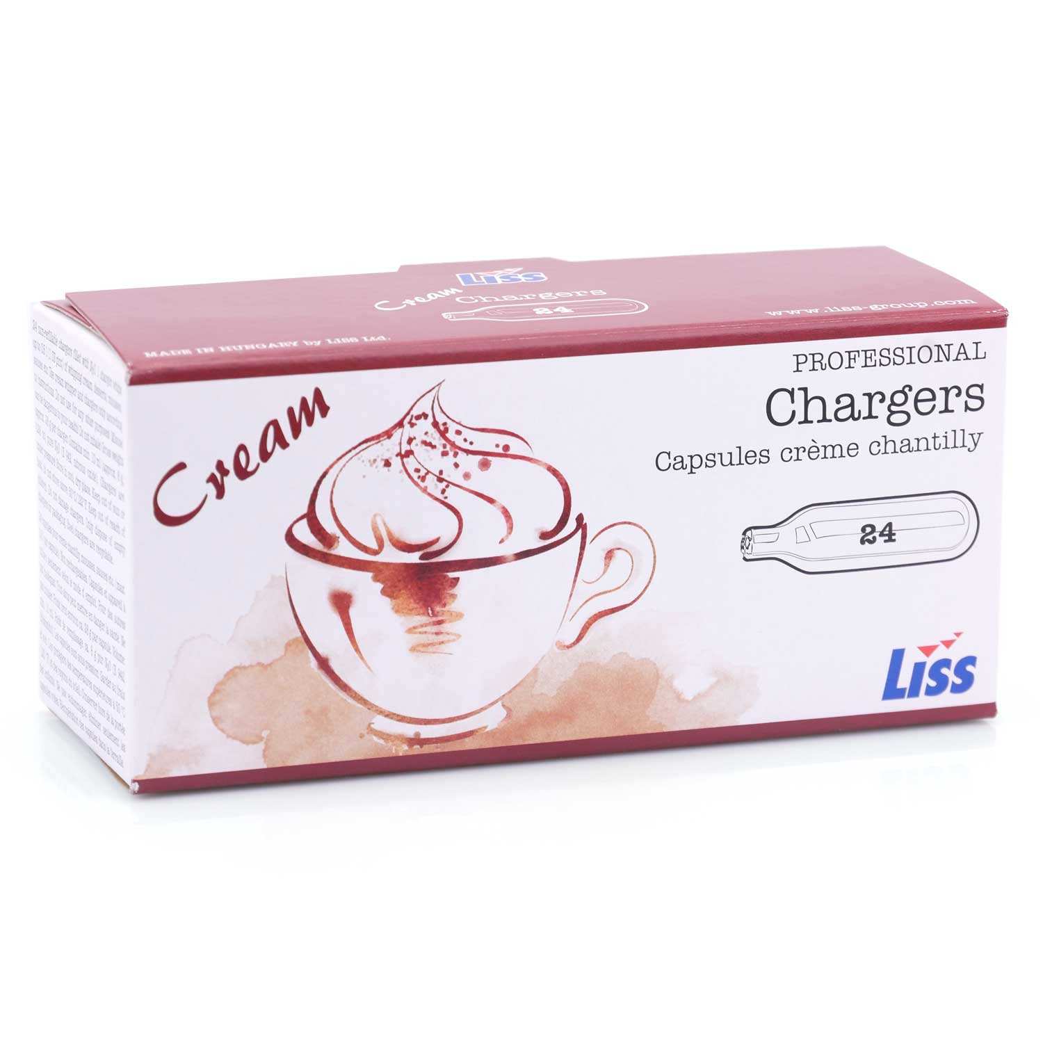 24 cartouches de gaz pour siphon (8g de N2O) Chantilly Liss — free download