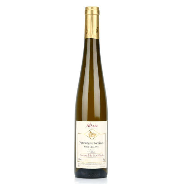 Alsace pinot gris aoc - vendanges tardives - 2011 - bouteille 50cl