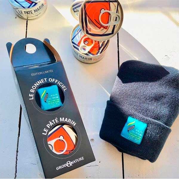 Coffret cadeau bonnet route du rhum et pâté marin de l'île de groix - coffret 1 pâté + 1 bonnet