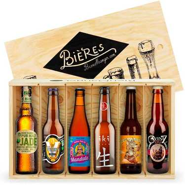 Caisse de 6 bières bio artisanales françaises Caisse de 6 bières bio artisanales françaises
