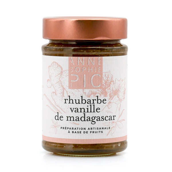 Confiture de rhubarbe vanille de Madagascar AnneSophie PIC