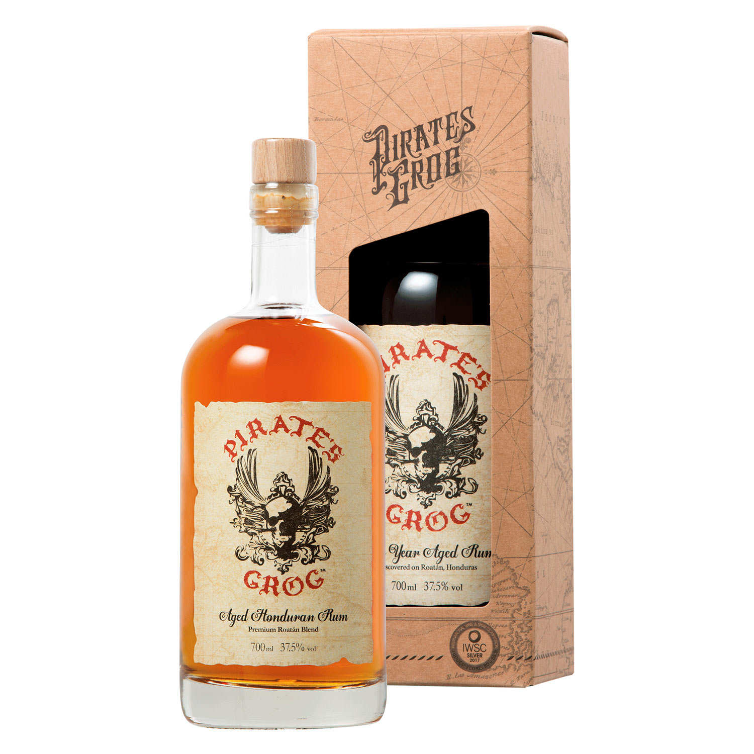 Pirate's Grog 5 years old Rum from Honduras 37.5 Pirate's Grog