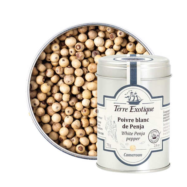 Poivre blanc de Penja du Cameroun - Pot de 70g
