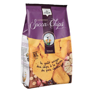 Socca Chips® - Cheakpeas Crisps with Garlic Socca Chips® - Cheakpeas Crisps with Garlic