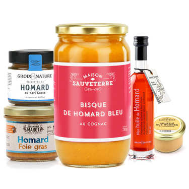 Assortiment gourmand autour du homard Assortiment gourmand autour du homard