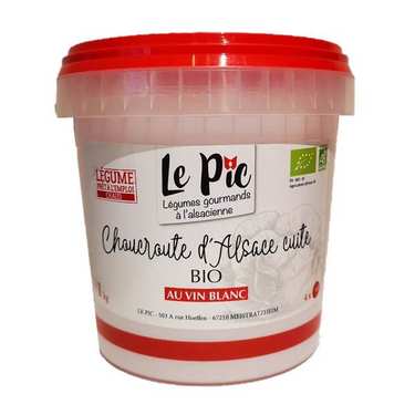 Organic Cooked Sauerkraut from Alsace - without Meat Organic Cooked Sauerkraut from Alsace - without Meat