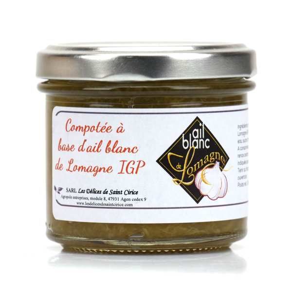 Compote made with white garlic Lomagne IGP Association de défense de