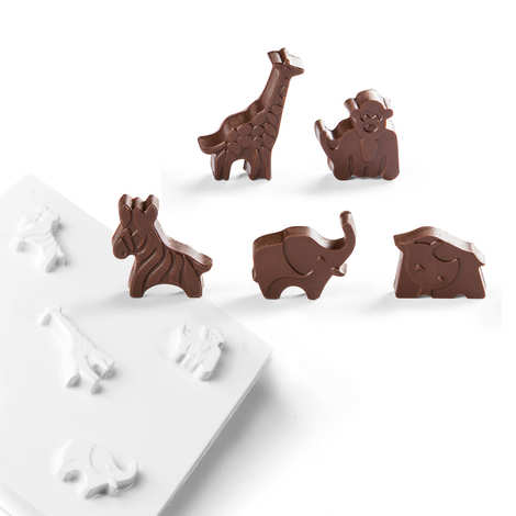 Praline Mold Wild Animal Silicone Chocolate Mold Chocolate Animals