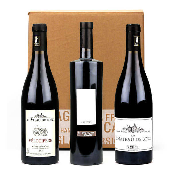 Box of 3 sulphitefree, organic and vegan wines Château de Bosc Château de Bosc