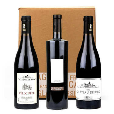 Box 3 vins sans sulfites, bio et vegan Château de Bosc Box 3 vins sans sulfites, bio et vegan Château de Bosc