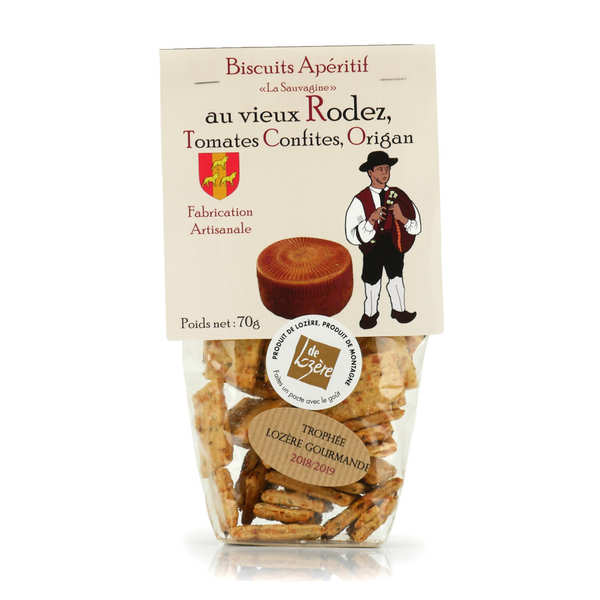 Aperitif Biscuit With Rodez Cheese Tomato And Oregano La Sauvagine
