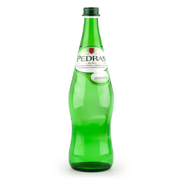 Aguas das pedras - salgadas - eau gazeuse du portugal - bouteille verre 75cl