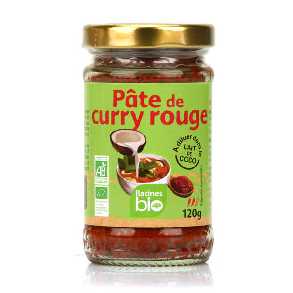 Pâte de curry rouge bio - Pot 120g