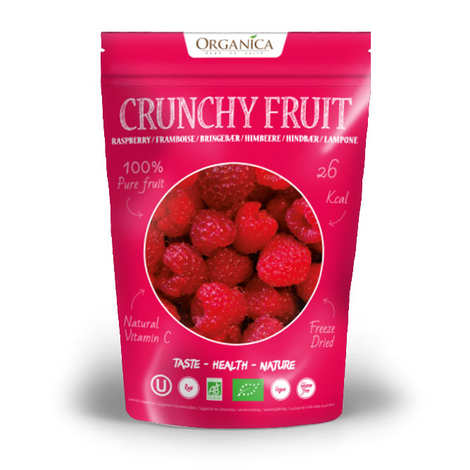 Crunchy fruit - framboise lyophilisée bio - Organica