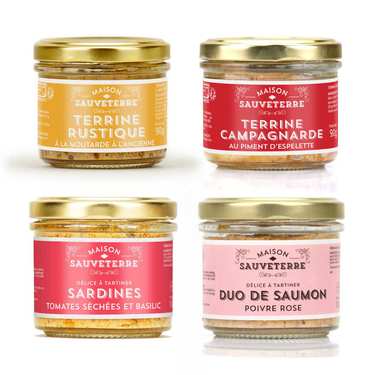 Assortiment de terrines Maison Sauveterre Assortiment de terrines Maison Sauveterre