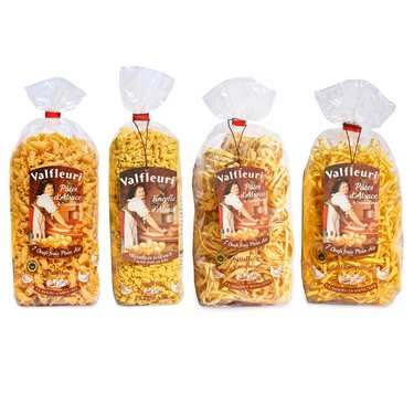 Assortiment de pâtes traditionnelles alsaciennes Valfleuri Assortiment de pâtes traditionnelles alsaciennes Valfleuri