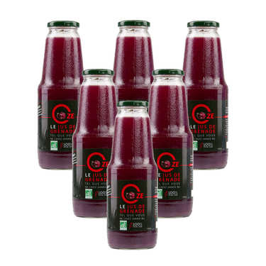 Pur jus de grenade bio Oze offre promo 6 x 1L Pur jus de grenade bio Oze offre promo 6 x 1L