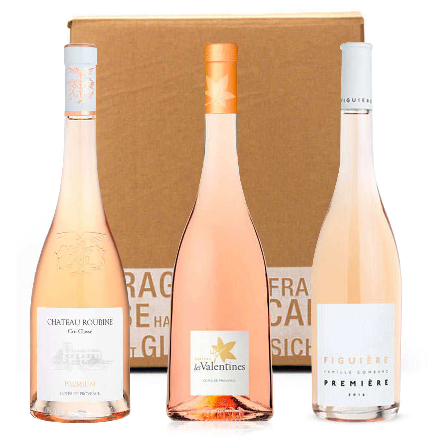 3 organic pink wines assortment