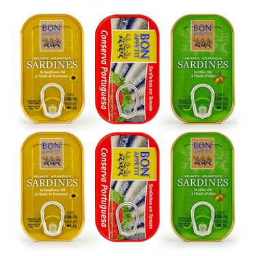 Assortiment de sardines du Portugal Assortiment de sardines du Portugal