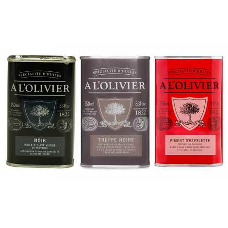 3 A l’Olivier oils assortment - A L'Olivier