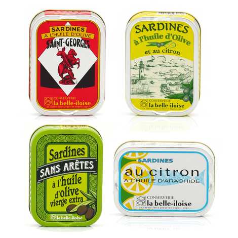 Lot - Conserves de sardines 4 x 115g - Conserverie Gonidec