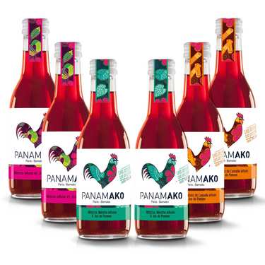 Lot découverte de jus d’hibiscus Panamako Lot découverte de jus d’hibiscus Panamako