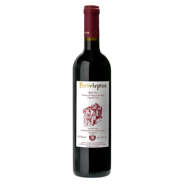 Organic Perivleptos Red Wine from Greece THEODORAKAKOS