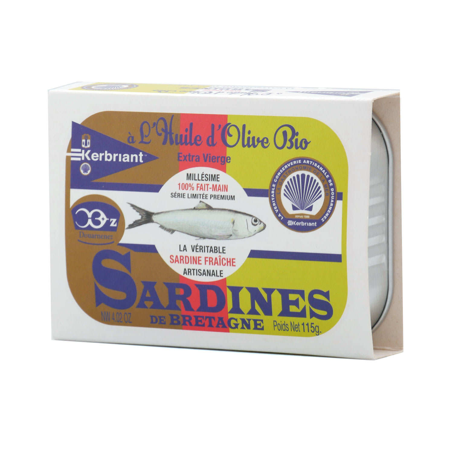 Sardines à l'huile d'olive bio Kerbriant