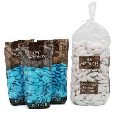 Assortiment bleu de dragées Médicis Assortiment bleu de dragées Médicis