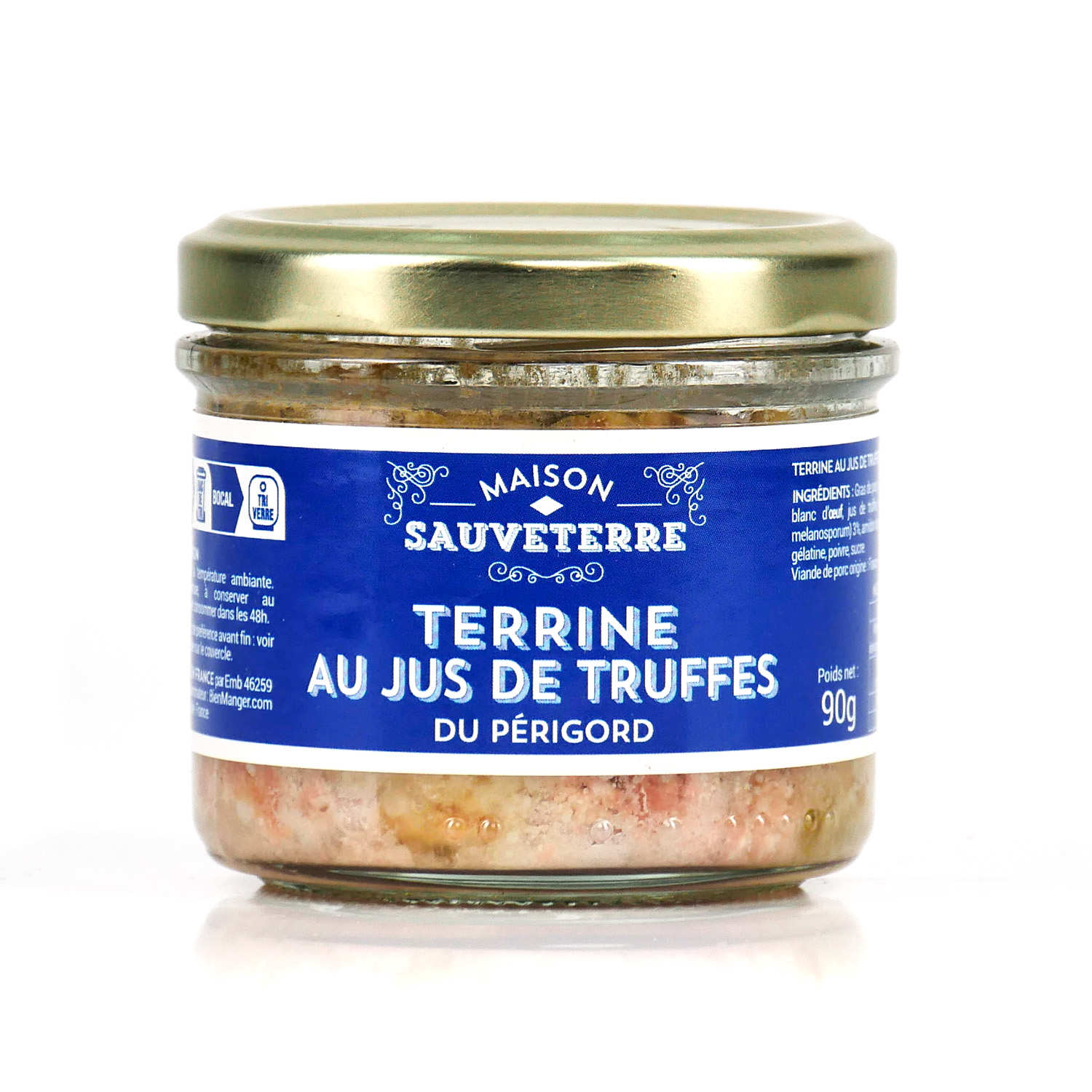 Terrine au jus de truffes noires aromatisée 3% - 220g