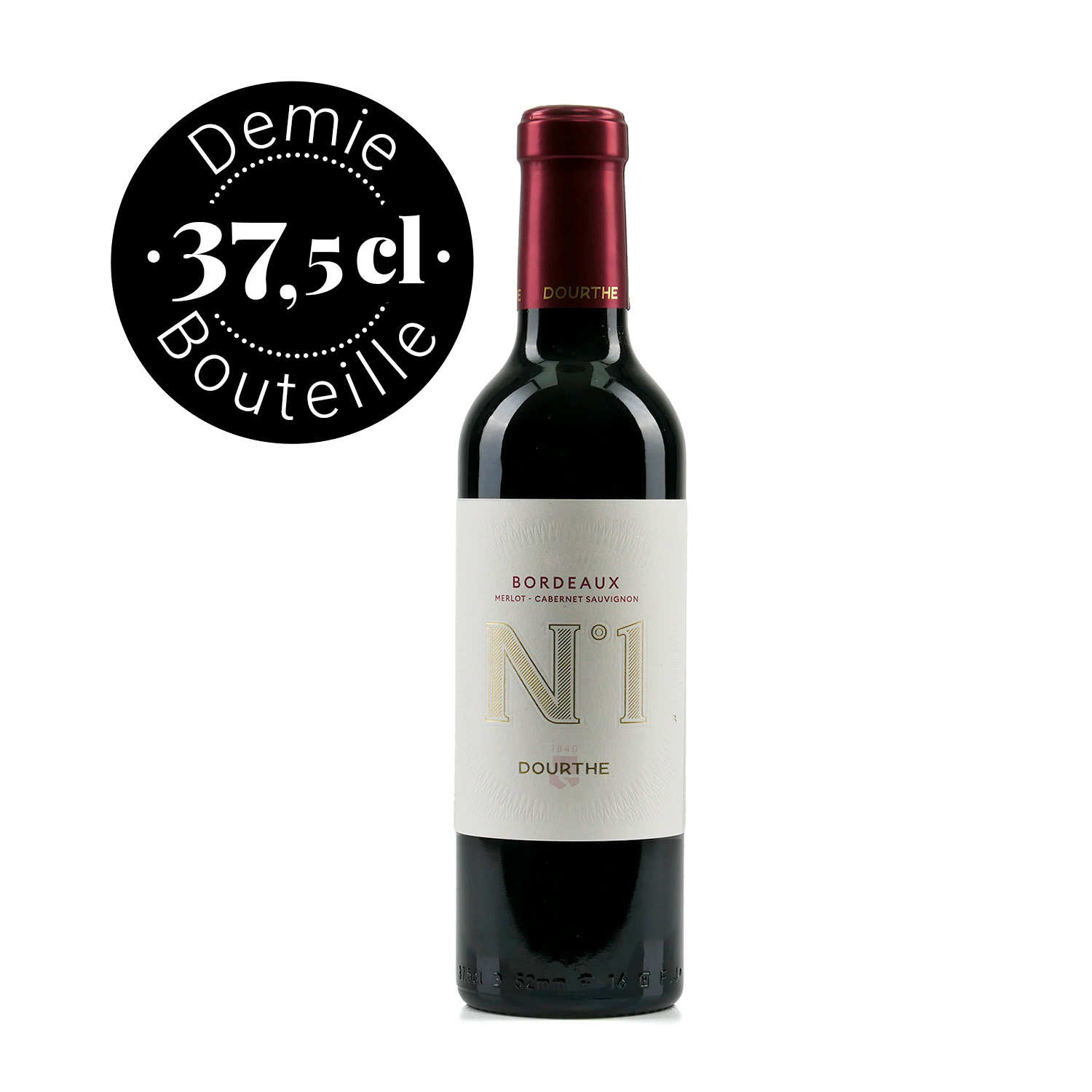 Dourthe n°1 AOC Bordeaux Red Wine Half Bottle Vignobles Dourthe