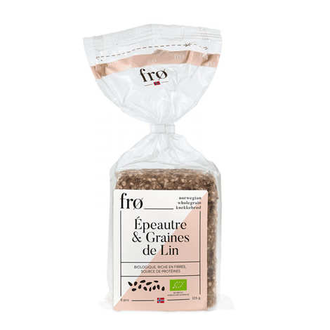 Organic Crispy Norvegian Bread - Spelled & Flaxseeds