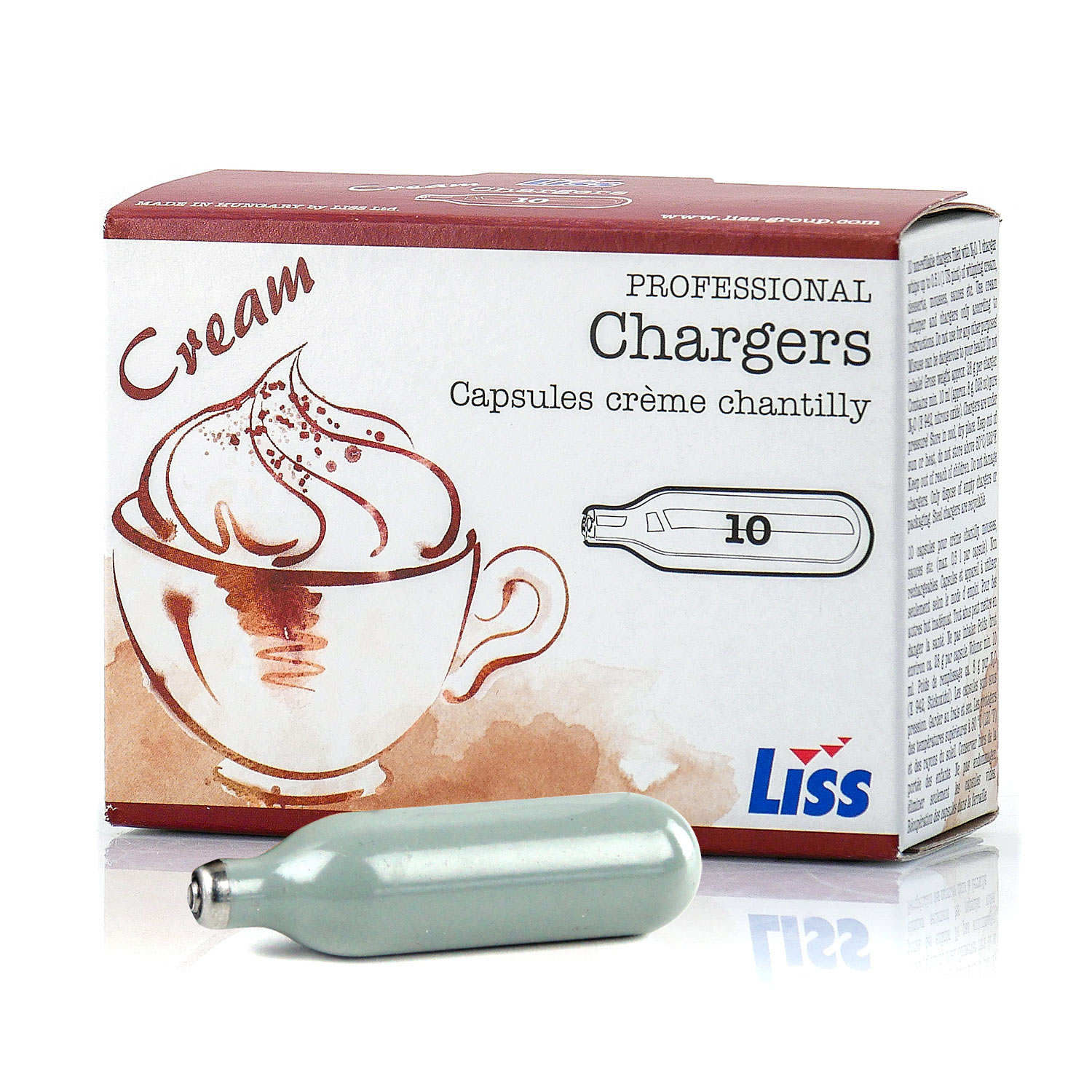 Cartouches de gaz pour siphon Chantilly (8g de N2O) Liss Liss — free download