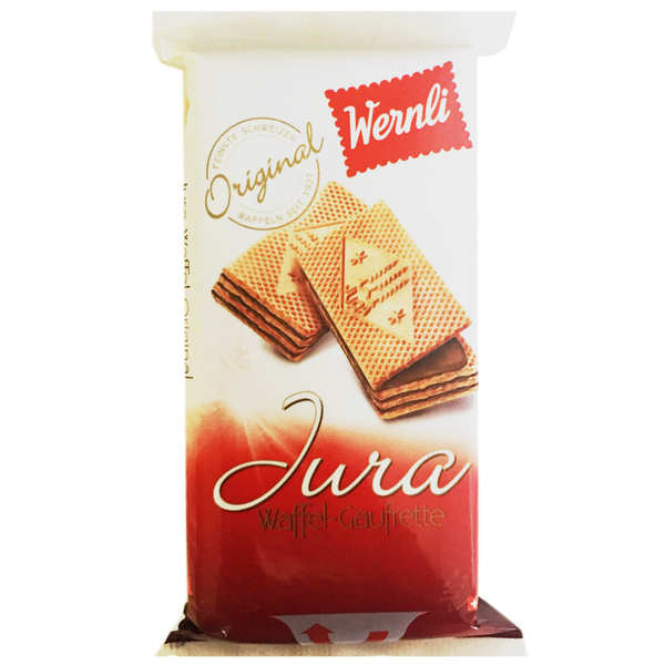 Gaufrettes Jura Au Chocolat Au Lait Suisse Wernli