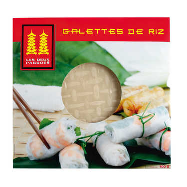 Feuille de riz / galette de riz diamètre 22cm - environ 45 feuilles -  sachet 500g