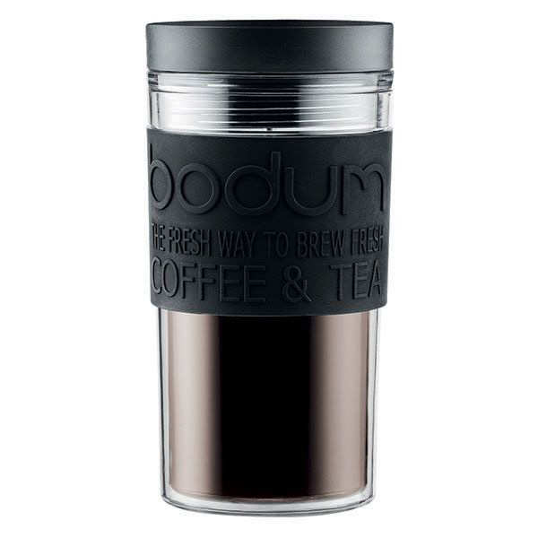Plastic insulated travel mug 45cl black Travel Mug Bodum