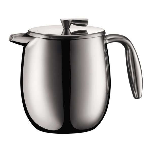 Cafetière à piston double paroi en inox 0.5L - Bodum Colombia - Cafetière 0.5L, 4 tasses
