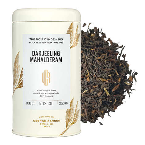 Organic Darjeeling black tea from India - Metal Box