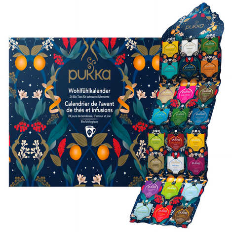 Calendrier de l'avent d'infusions et de thés bio Pukka - Pukka herbs