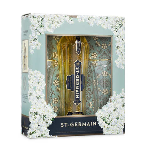 Saint Germain Delice De Sureau Elderflower Liqueur Aperitif Set