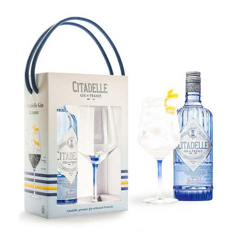 Citadelle French Gin 44% with 1 glass - Citadelle