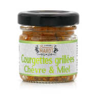 Courgettes chèvre et miel à tartiner