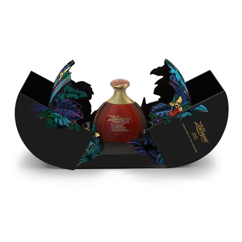 Coffret cadeau Rhum Zacapa XO Coffret floral 2 verres Zacapa
