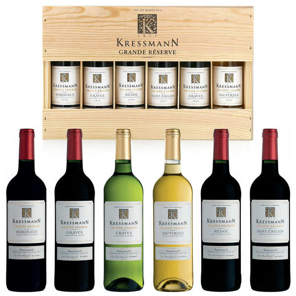 Kressmann Grande Réserve - Wooden Box of 6 Half Bottles From