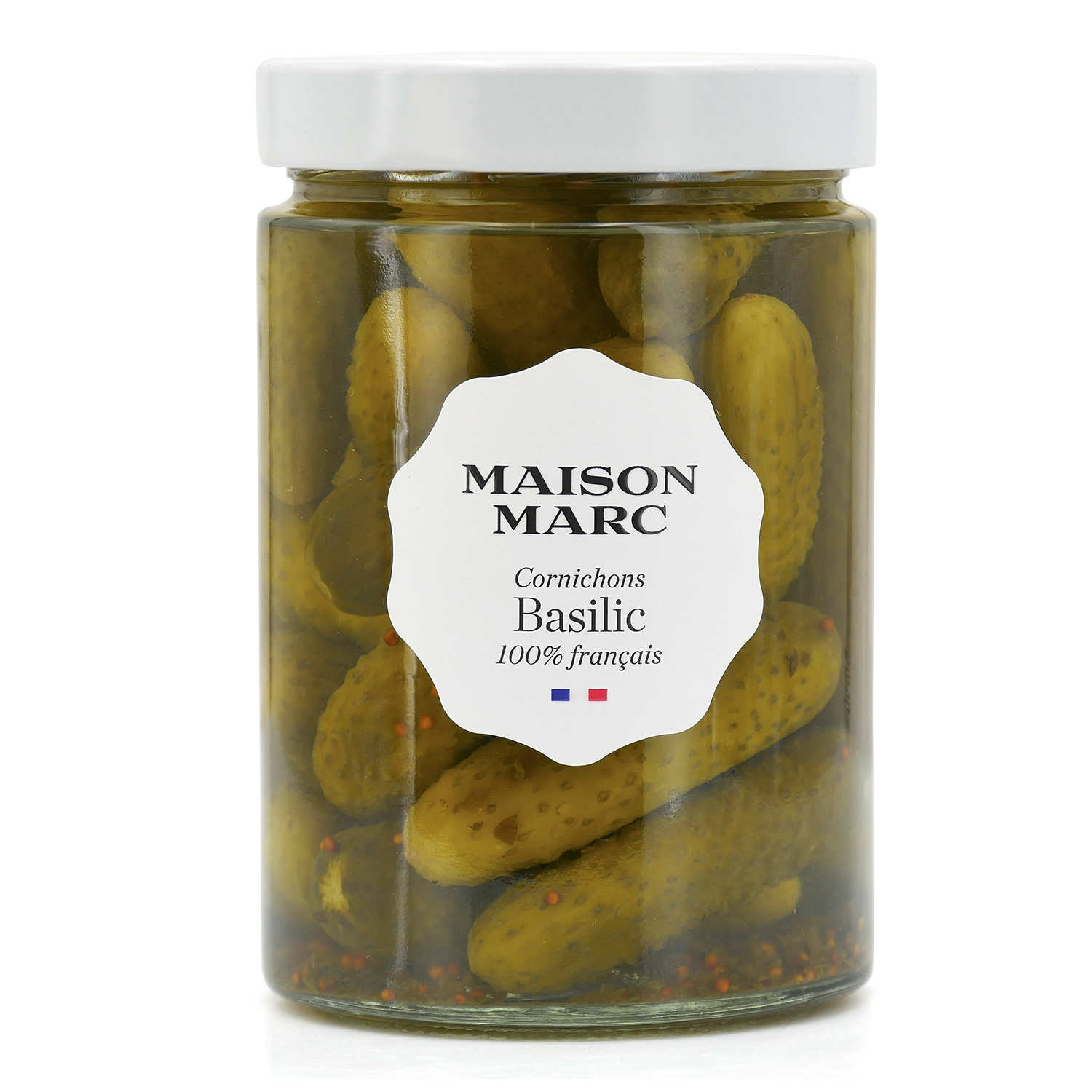 Cornichons au basilic Maison Marc