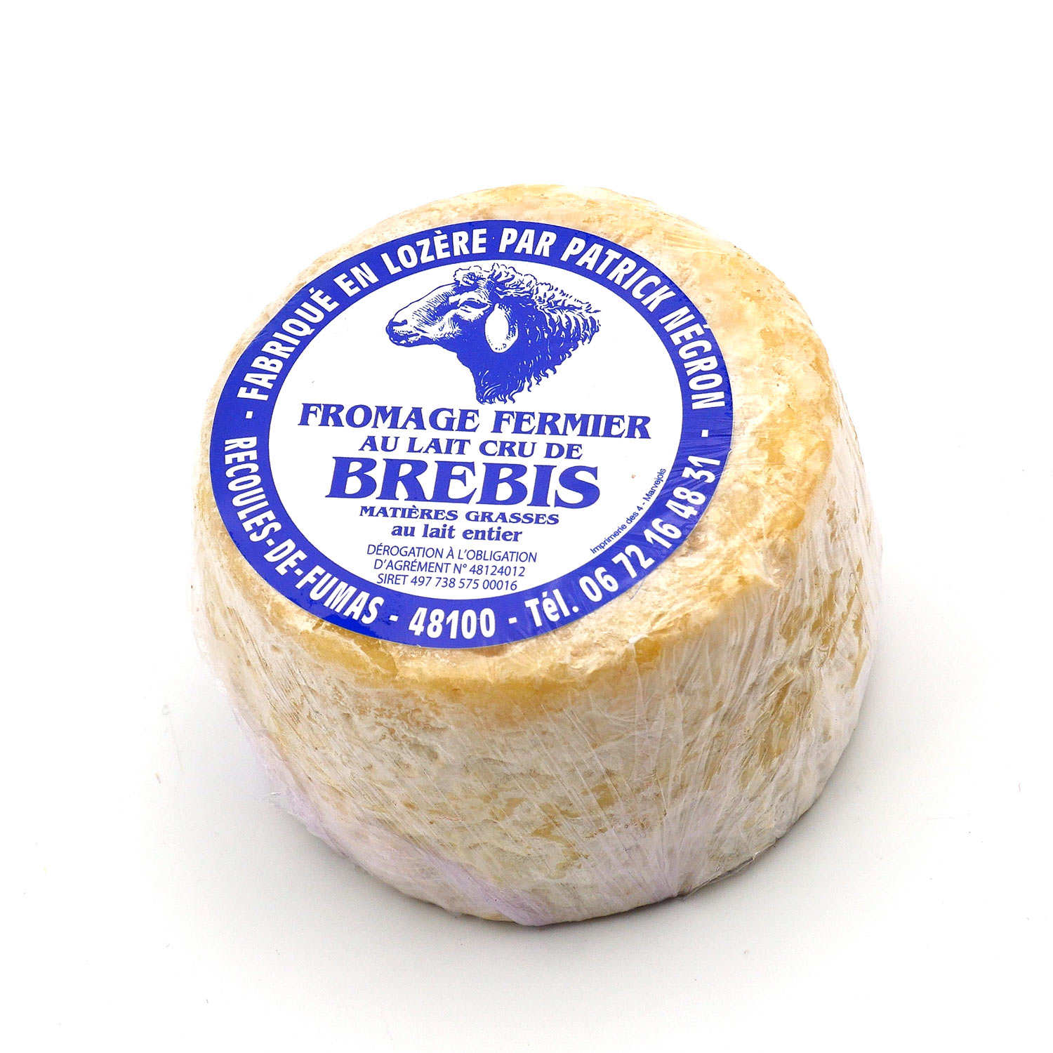 Farm cheese with raw sheep's milk