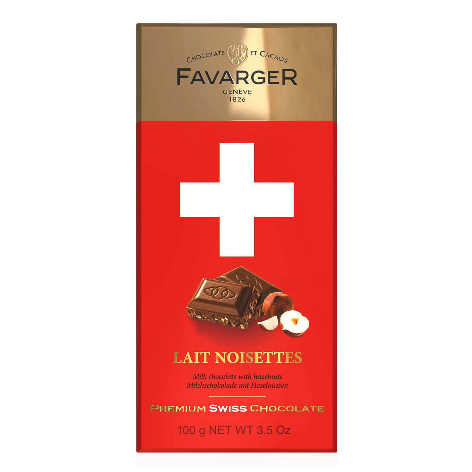 Swiss Chocolate Bar With Milk And Caramelized Hazelnuts Favarger