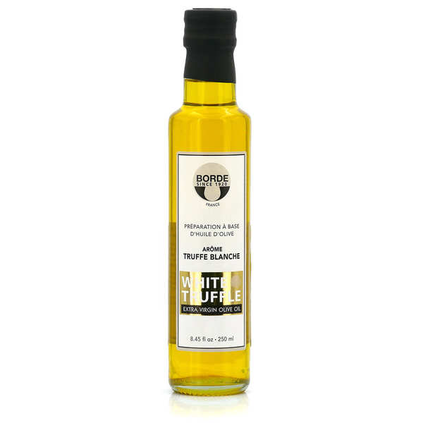 Huile arôme truffe blanche olive 250ml - Maison Samaran
